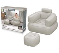 Bestway Sillon Gonfiabile con Reposapiedi Colore Assortito 107x99x80/48x48x36