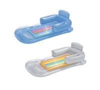 POLTRONA GONFIABILE CON SCHIENALE E PORTA BICCHIERE PER PISCINA BESTWAY 164X8...