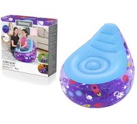 Poltrona gonfiabile per bambini con LED, tema spazio, Bestway, viola, 72 × 72 × 64 cm