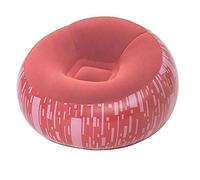 Poltrona Gonfiabile Pouf Rosso Bianco Azzurro Sofa Relax per Giardino Piscina Campeggio Comoda e Resistente Uso Interno ed Esterno-Rosso