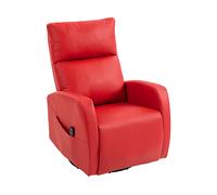 POLTRONA HOMCOM IT700-206V91RD - reclinabile ergonomica regolabile con braccioli, girevole