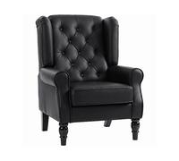 POLTRONA HOMCOM IT833-695V04BK - imbottita retrò con schienale alto, facile da montare