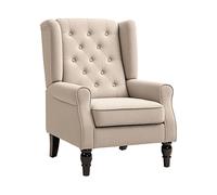 POLTRONA HOMCOM IT833-695V80BG - ergonomica imbottita in velluto