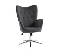 POLTRONA HOMCOM IT839-453V00CG - sedia ufficio ergonomica regolabile con braccioli