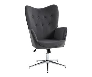 POLTRONA HOMCOM IT839-453V00CG - sedia ufficio ergonomica regolabile con braccioli