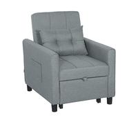 POLTRONA HOMCOM IT839-670V02LG - ergonomica regolabile con braccioli, schienale reclinabile