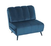 POLTRONA HOMCOM IT83B-740V01BU - divano letto singolo 3-in-1 regolabile, schienale 3 livelli