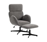 POLTRONA HOMCOM IT83B-830V00GY - ergonomica regolabile con braccioli