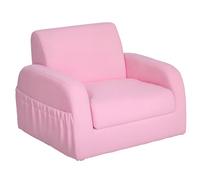 Poltrona Homcom per Bambini di 3 Anni Trasformabile 2 in 1 Pieghevole 2 Posizioni