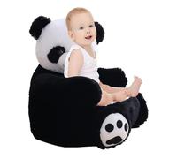 Poltrona imbottita Panda per bambini - Seduta con supporto morbido in velluto PP cotone | Sedia seduta in peluche Panda | Divano da lettura per bambini Sedile di supporto per bambinii per sala giochi