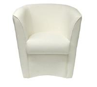 POLTRONA IN ECOPELLE BIANCA PER CASA SALOTTO CAMERA DA LETTO O SALA D' ASPETTO