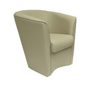 Poltrona in ecopelle Tortora Chiaro per ufficio casa - Valentina