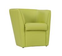 Poltrona in ecopelle Verde Valentina per casa ufficio