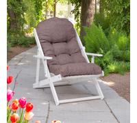 Poltrona in legno pieghevole 3 posizioni - CUBA telaio bianco