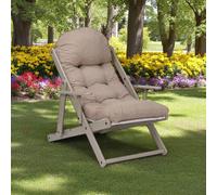 Poltrona in legno pieghevole 3 posizioni - Messico telaio Tortora