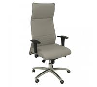 Poltrona in pelle Piqueras y Crespo Albacete XL con memory foam grigio scuro