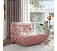 Poltrona in schiuma ad alta densità per camino, comodo divano a sbuffo, sedia da meditazione flessibile per casa e ufficio, design elegante rosa