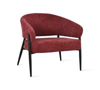 Poltrona in tessuto Barbara, Rosso