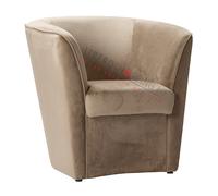 Poltrona in velluto Beige per camera da letto ufficio