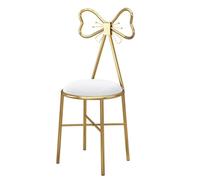 Poltrona in velluto con papillon - Sedia moderna da trucco per camera da letto, tavolo da toeletta, sgabello da salotto e sala da pranzo, rivestimento morbido, design per la decorazione della casa