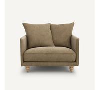 Poltrona in velluto stonewashed, Lazare Grigio 1 posto