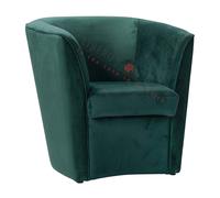 Poltrona in velluto Verde per camera da letto ufficio