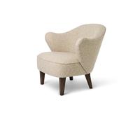 Poltrona Ingeborg Rovere Tinto scuro/Bottoni Vegetali/0001 Beige