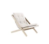 Poltrona Karup Design Boggie con Materasso da Esterno 401 Bianco/faggio Oliato