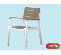 POLTRONA KETER HARMONY CAPPUCCINO SEDIA CON BRACCIOLI RESINA 59x60xH87 ESTERNO