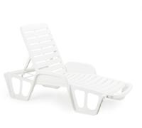 POLTRONA LETTINO FISSO REGOLABILE IMPILABILE DA GIARDINO ARIZONA CM. 192X71X100H