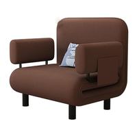 Poltrona letto - Comoda sedia trasformabile con schienale regolabile in 5 posizioni e cuscino, ideale per ufficio e piccoli spazi