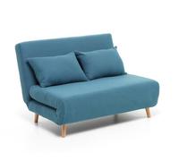 Poltrona letto Dream 150 a due posti relax colore turchese misura 146x90x84 cm