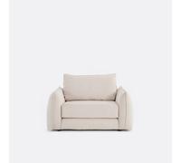 Poltrona letto dritta, 1 posto, in velluto a coste sottili, TIKI Beige 1 posto