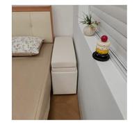 Poltrona Letto Trasformabile 3 In 1 Per Uso Domestico | Effetto Pelle Resistente Ai Graffi (ideale Per Chi Ha Gatti) + Struttura In Acciaio Al Carbonio(Bianco,60x37x205 cm)