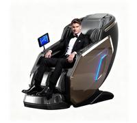 Poltrona massaggiante 4D di alta gamma, stretching e rilassamento in stile thailandese massaggio con sospensione a gravità zero controllo vocale tramite intelligenza artificiale in inglese(Bruin)