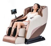 Poltrona Massaggiante A Gravità Zero, movimento 2D Airbag Per Tutto Il Corpo+rullo Per I Piedi 6 Programmi Automatici Riscaldamento Della Vita Divano Massaggiante Di Lusso Per La Casa(White)