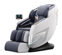 Poltrona massaggiante con terapia del calore e reclinabile profondamente per rilassamento di tutto il corpo, design a capsula spaziale per uso familiare