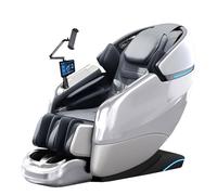 Poltrona massaggiante intelligente per tutto il corpo, divano capsula multimodale per la casa Poltrona reclinabile regolabile elettricamente per un relax confortevole(White)