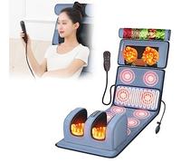 Poltrona massaggiante multifunzionale per tutto il corpo, cuscino massaggiatore per spalle e collo, suola delle gambe, vita e collo posteriore, tappetino per massaggio elettrico per tutto il corpo,