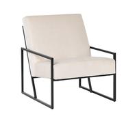 Poltrona moderna Beige Chiaro Glam Sedia d'accento Rivestimento in velluto