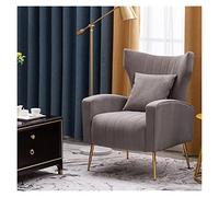 Poltrona moderna, design leggero con schienale per soggiorno e balcone, elegante motivo pied de poule, comoda poltrona singola