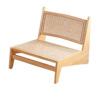 Poltrona moderna in rattan, design senza braccioli per una seduta comoda, perfetta per soggiorno, ufficio e balcone