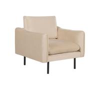 Poltrona moderna in velluto Beige con gambe nere Vinterbro