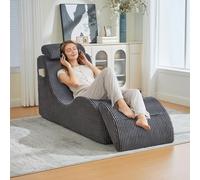 Poltrona moderna per il tempo libero dal design unico, ergonomica, in schiuma di compressione altamente elastica, seduta rimovibile e tasca laterale per una seduta confortevole nella vita di tutti i