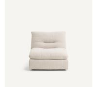 Poltrona modulare in tweed, GIULIANO Bianco 1 posto