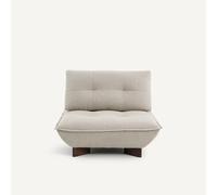 Poltrona modulare in tweed, KAORI Beige 1 posto