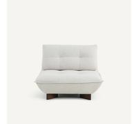 Poltrona modulare in tweed, KAORI Bianco 1 posto