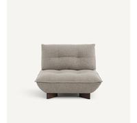 Poltrona modulare in tweed, KAORI Marrone 1 posto