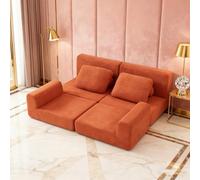 Poltrona multifunzione con memory foam e supporto per la schiena: meccanismo pieghevole leggero per soggiorno, camera da letto e piccoli spazi