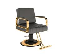 Poltrona multifunzione per salone, poltrona da styling, girevole a 360° | Base a disco maggiorata; poltrona adatta a parrucchieri, barbieri, centri estetici, studi di tatuaggi e massaggi(B)